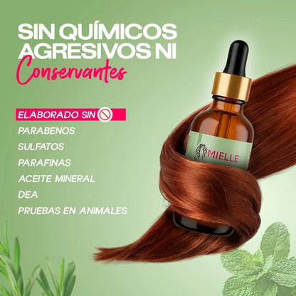 ACEITE DE ROMERO & MENTA MIELLE ORGANICS - FORTALECEDOR CAPILAR